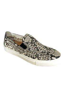 Tory Burch Snakeskin Huarache Leather Sneakers